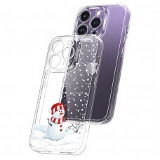 iPhone 13 PRO MAX Tracy clear nugarėlė Christmas Snowman