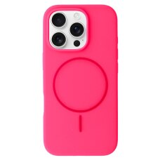 iPhone 13 PRO pink SLIM SILICONE MagSafe nugarėlė