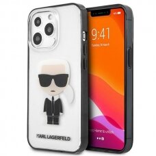 iPhone 13 PRO skaidri KARL LAGERFELD nugarėlė KLHCP13LHIKCK