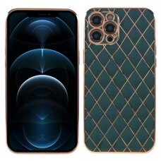 iPhone 13 PRO dark green SULADA RHOMBUS nugarėlė