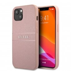 iPhone 13 šviesiai rožinė GUESS nugarėlė GUHCP13MPSASBPI