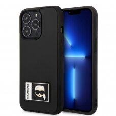 iPhone 13 PRO juoda KARL LAGERFELD nugarėlė KLHCP13L3DKPK