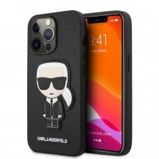 iPhone 13 PRO juoda KARL LAGERFELD nugarėlė KLHCP13LOKPK