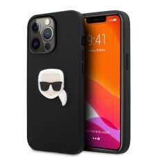 iPhone 13 PRO juoda KARL LAGERFELD nugarėlė KLHCP13LPKMK