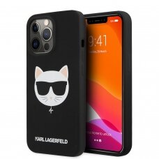 iPhone 13 PRO juoda KARL LAGERFELD nugarėlė KLHCP13LSLCHBK