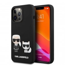 iPhone 13 PRO juoda KARL LAGERFELD nugarėlė KLHCP13LSSKCK