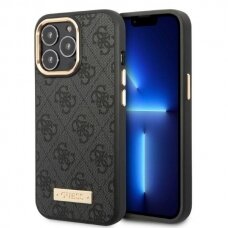 iPhone 13 PRO juoda Magsafe GUESS nugarėlė GUHMP13LU4GPRK