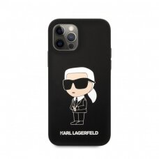 iPhone 13 PRO juoda NFT KARL LAGERFELD nugarėlė KLHCP13LSNIKBCK