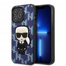 iPhone 13 PRO mėlyna KARL LAGERFELD nugarėlė KLHCP13LPMNIKBL