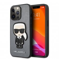 iPhone 13 PRO pilka KARL LAGERFELD nugarėlė KLHCP13LOKPG