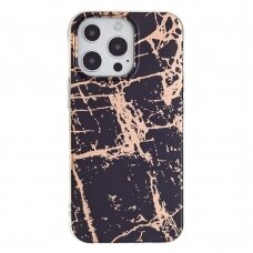 iPhone 13 PRO Tracy Black&gold Marble+ nugarėlė