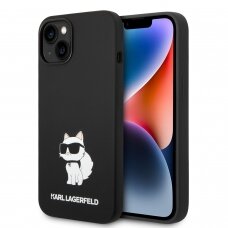 iPhone 14 black NFT Liquid Silicone KARL LAGERFELD nugarėlė