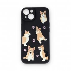 iPhone 14 black nugarėlė Corgi Design00303