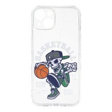 iPhone 14 clear nugarėlė Basketball Design00027