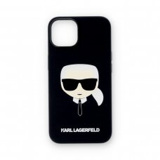iPhone 14/13 juoda KARL LAGERFELD nugarėlė KLHCP14SSLKHBK