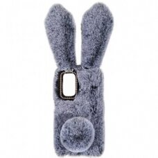 iPhone 14 pilka nugarėlė Fluffy rabbit