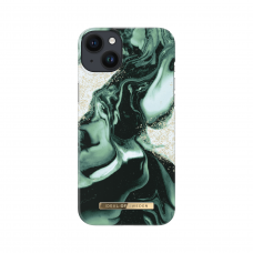 iPhone 14 PLUS iDeal Of Sweden nugarėlė Golden Olive Marble