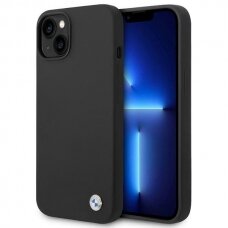 iPhone 14 PLUS juoda BMW nugarėlė BMHCP14MSILBK