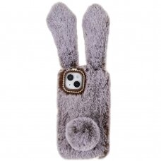iPhone 14 PLUS ruda nugarėlė Fluffy rabbit