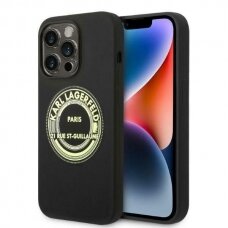 iPhone 14 PRO MAX juoda KARL LAGERFELD nugarėlė KLHCP14XSRSGRCK