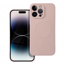 iPhone 14 PRO MAX šviesiai rožinė MagSilicone nugarėlė