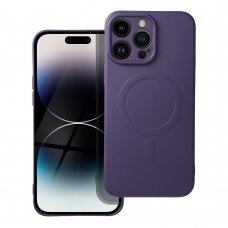 iPhone 14 PRO MAX tamsiai violetinė MagSilicone nugarėlė