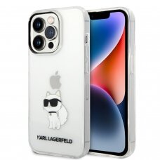 iPhone 14 PRO MAX transparent NFT IML KARL LAGERFELD nugarėlė