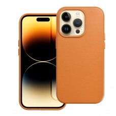 iPhone 14 PRO orange MagLeather nugarėlė