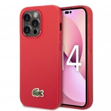 iPhone 14 PRO raudona LACOSTE nugarėlė LCHCP14LPVCR