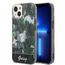 iPhone 14/13 žalia GUESS nugarėlė GUHCP14SHGJGHA