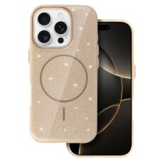 iPhone 15 gold SLIM SHINY MagSafe nugarėlė