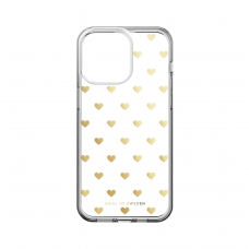 iPhone 15 PRO MAX iDeal Of Sweden Clear MagSafe nugarėlė Golden Hearts