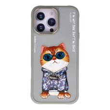iPhone 16 PRO MAX grey NIMMY British Shorthait with Glasses nugarėlė