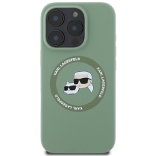 iPhone 16 PRO MAX Khaki Magsafe Silicone KC Heads Ring KARL LAGERFELD nugarėlė