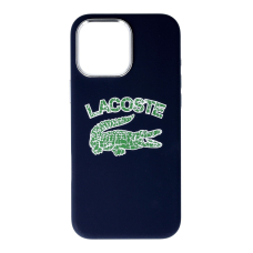iPhone 16 PRO MAX marine HC Magsafe Silicone Cracked Logo LACOSTE nugarėlė