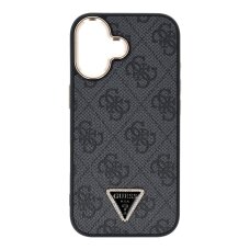 iPhone 17 black MagSafe PU 4G Triangle Logo GD GUESS nugarėlė