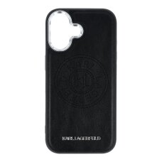 iPhone 17 black MagSafe PU Point & Metal Logo KARL LAGERFELD nugarėlė iPhone 17 black MagSafe PU Point & Metal Logo KARL LAGERFELD nugarėlė
