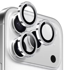 iPhone 17 PRO / 17 PRO MAX apsauginis silver Mr. Monkey galinės kameros stiklas