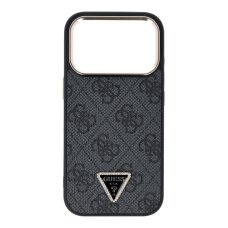 iPhone 17 PRO black MagSafe PU 4G Triangle Logo GD GUESS nugarėlė
