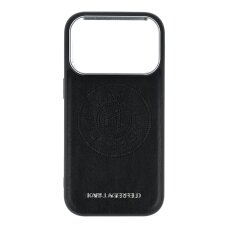 iPhone 17 PRO black MagSafe PU Point & Metal Logo KARL LAGERFELD nugarėlė iPhone 17 PRO black MagSafe PU Point & Metal Logo KARL LAGERFELD nugarėlė