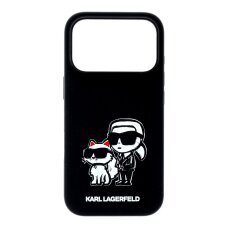 iPhone 17 PRO black MagSafe Silicone K&C Sketch KARL LAGERFELD nugarėlė iPhone 17 PRO black MagSafe Silicone K&C Sketch KARL LAGERFELD nugarėlė