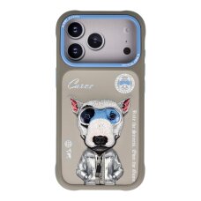 iPhone 17 PRO grey NIMMY Bull Terrier with Glasses nugarėlė