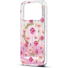 iPhone 17 PRO iDeal Of Sweden Mirror Rose Blush Floral MagSafe nugarėlė