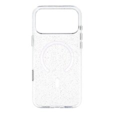 iPhone 17 PRO MAX clear glitter MagSafe Mr. Monkey Camera Button nugarėlė