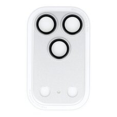 iPhone 17 PRO MAX silver OTAO Metal Shield kameros apsauga 2 IN 1 iPhone 17 PRO MAX silver OTAO Metal Shield kameros apsauga 2 IN 1