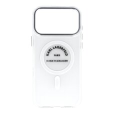 iPhone 17 PRO MAX transparent MagSafe IML Karl RSG Logo KARL LAGERFELD nugarėlė iPhone 17 PRO MAX transparent MagSafe IML Karl RSG Logo KARL LAGERFELD nugarėlė