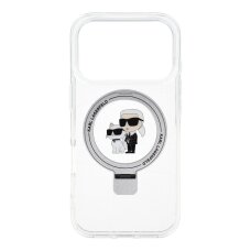 iPhone 17 PRO white Ring Stand MagSafe Karl and Choupette KARL LAGERFELD nugarėlė