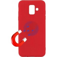 iPhone 5/5S/SE raudona SOFT MAGNET nugarėlė