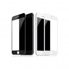 iPhone 6+/6s+ 5D baltas apsauginis stiklas