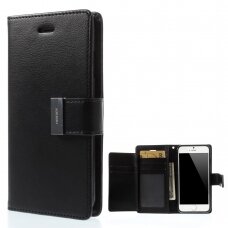iPhone 6/6S juodas Rich Diary dėklas